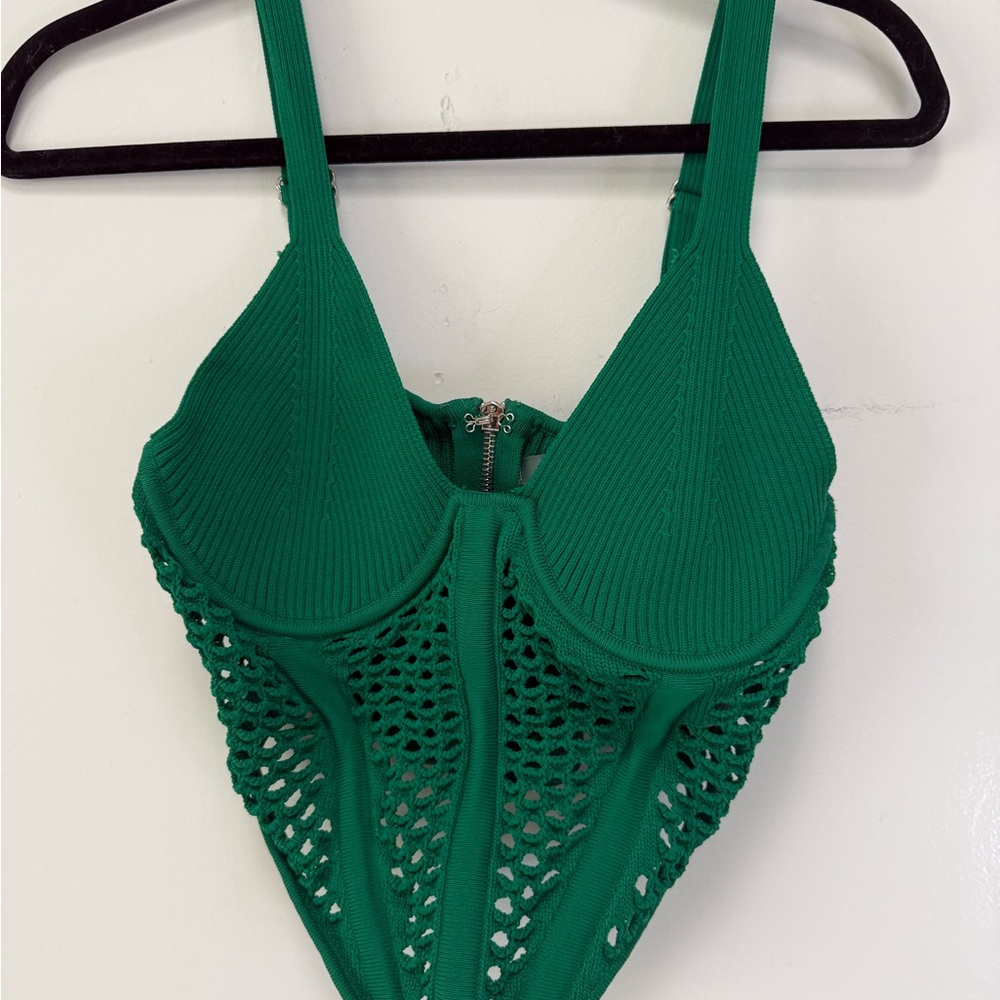 Green Knit Top